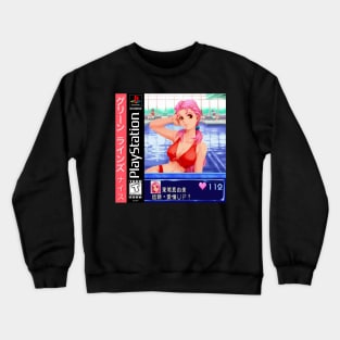 vaporwave anime aesthetic retro video games Crewneck Sweatshirt